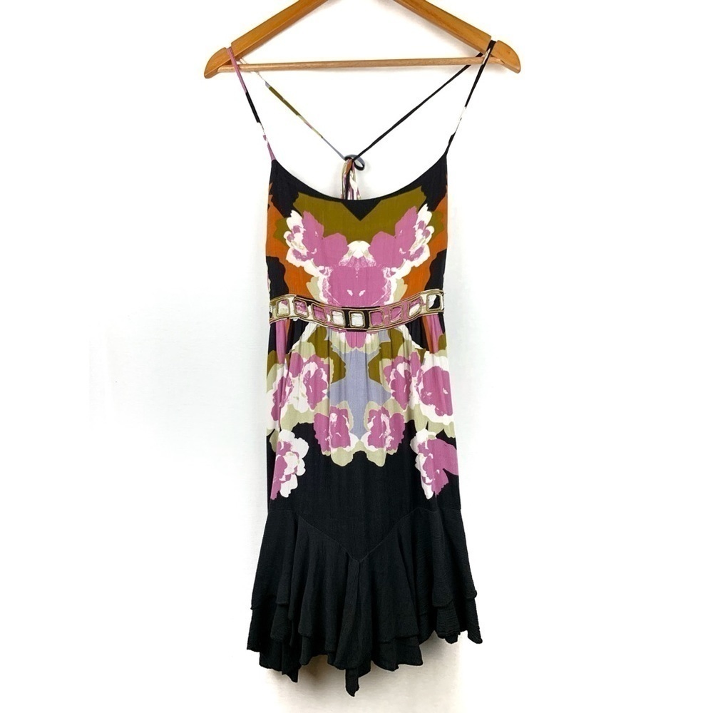 Free People Sweet Lucy floral slip dress with tassels - Picture 2 of 6